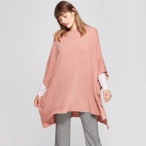 Rose sweater poncho